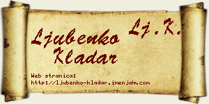 Ljubenko Kladar vizit kartica